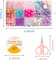 Unbranded; Kids DIY Bead Jewelry Making Kit with 400+ Beads & Charms for Creative Bracelets Necklaces Rings, Children Mermaid Starfish Shell Princess Necklace Bracelets Making Art Craft Bead Kit for Girls; Category:Jewelry Cording; Image:3